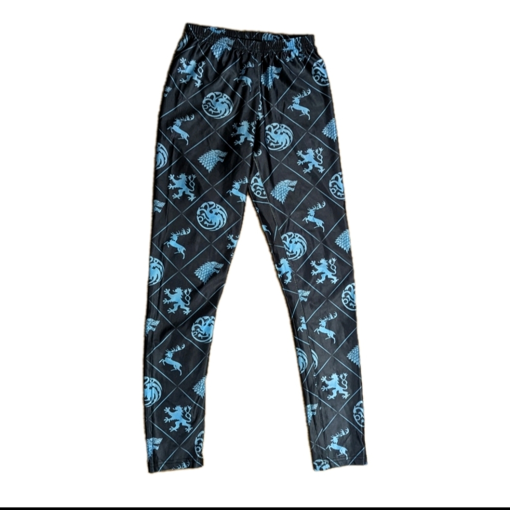 Game Of Thrones House Symbols Leggings Women's Size Small